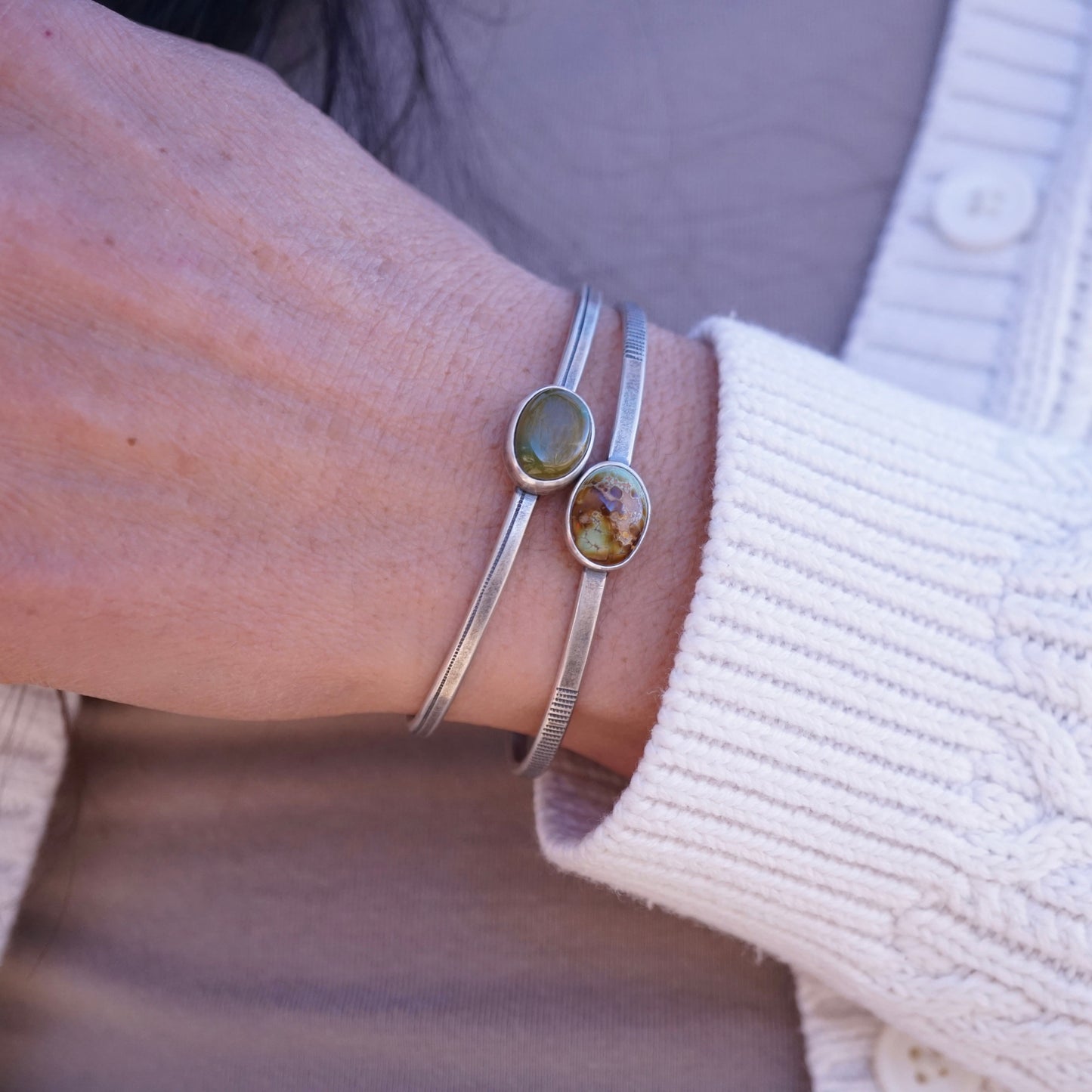 SHADES OF EARTH cuff - cheyenne turquoise - Lumenrose