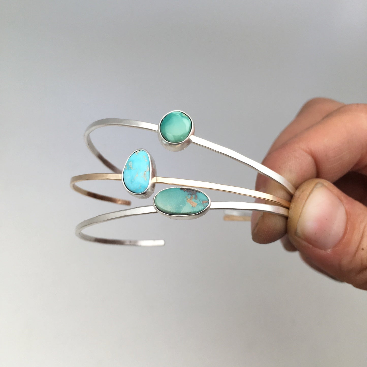 silver stacking cuffs- three styles, please read description - Lumenrose