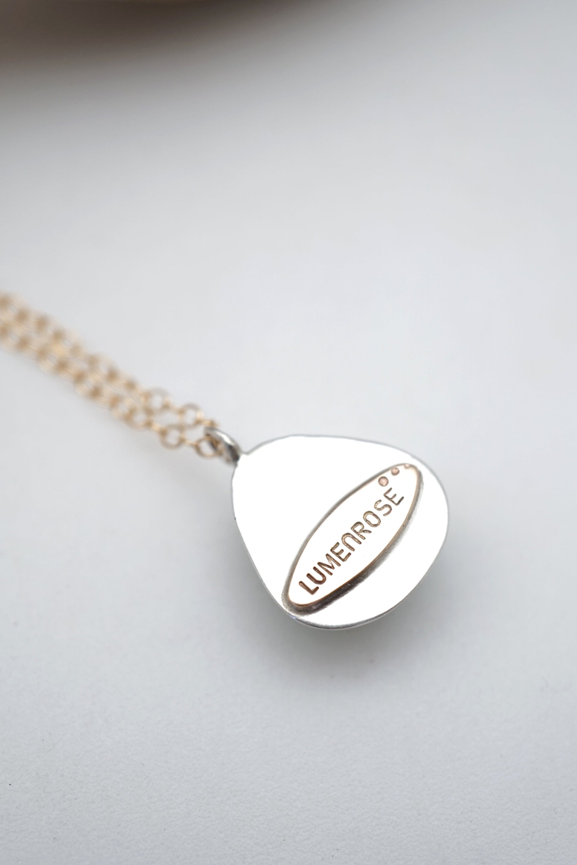 sonoran gold turquoise + silver and goldfill necklace - 17" chain - Lumenrose