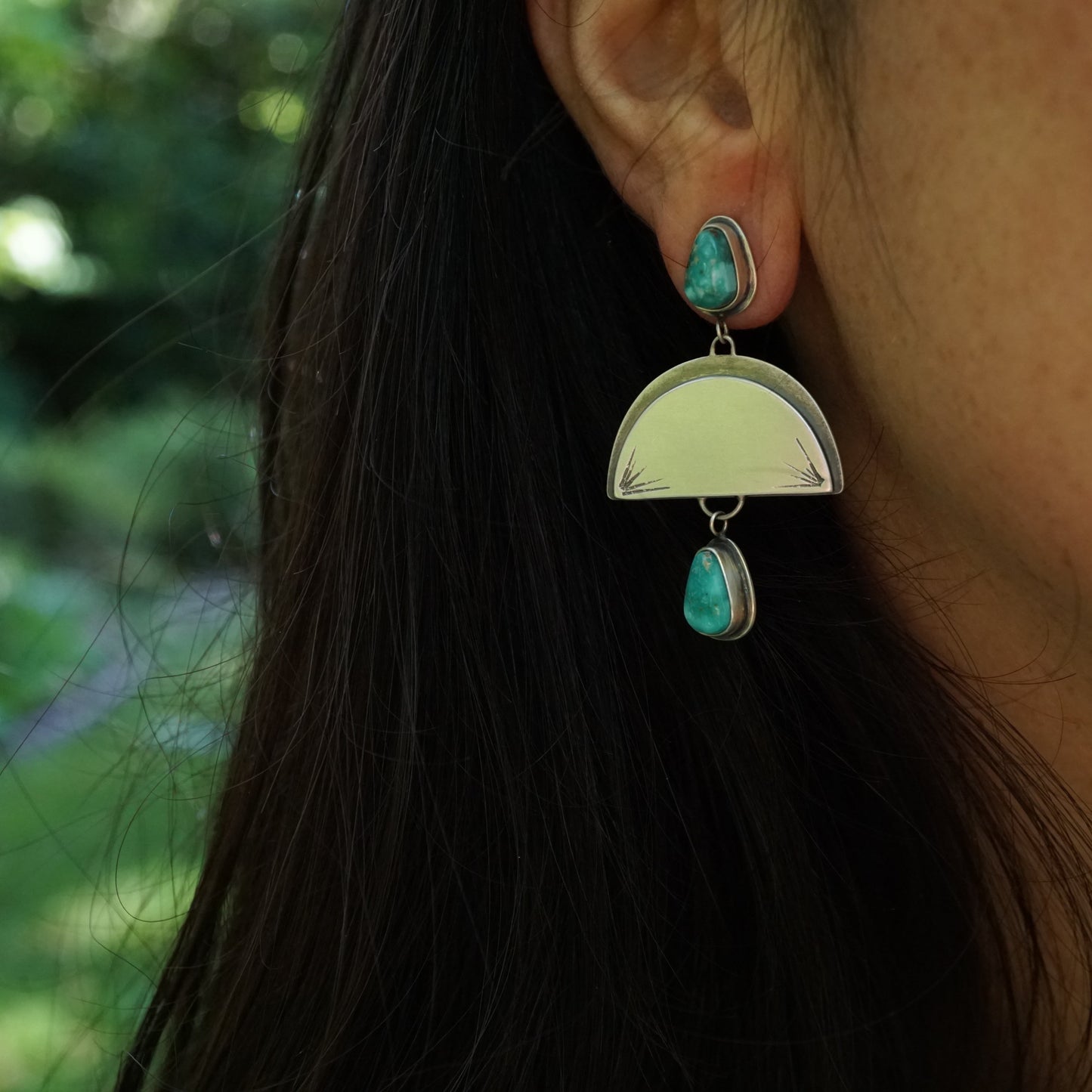 sonoran mountain turquoise glorious dangles - Lumenrose