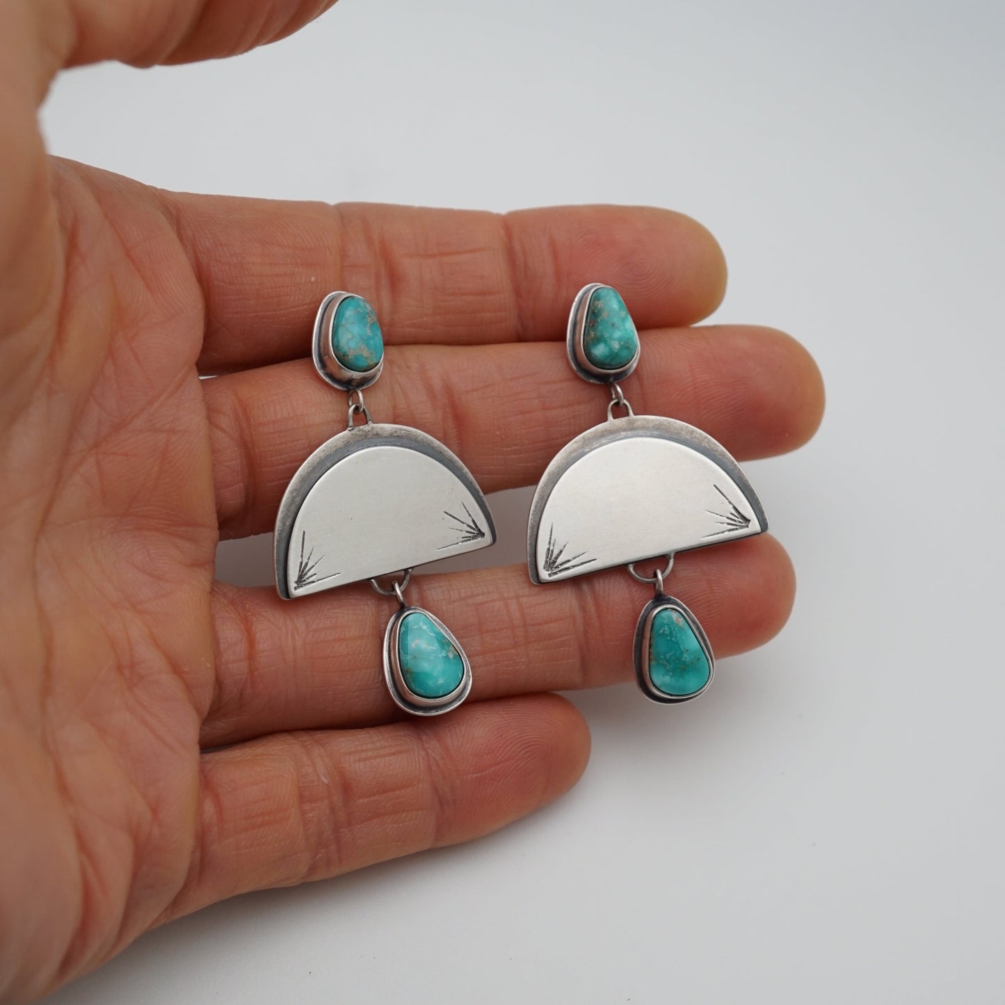 sonoran mountain turquoise glorious dangles - Lumenrose