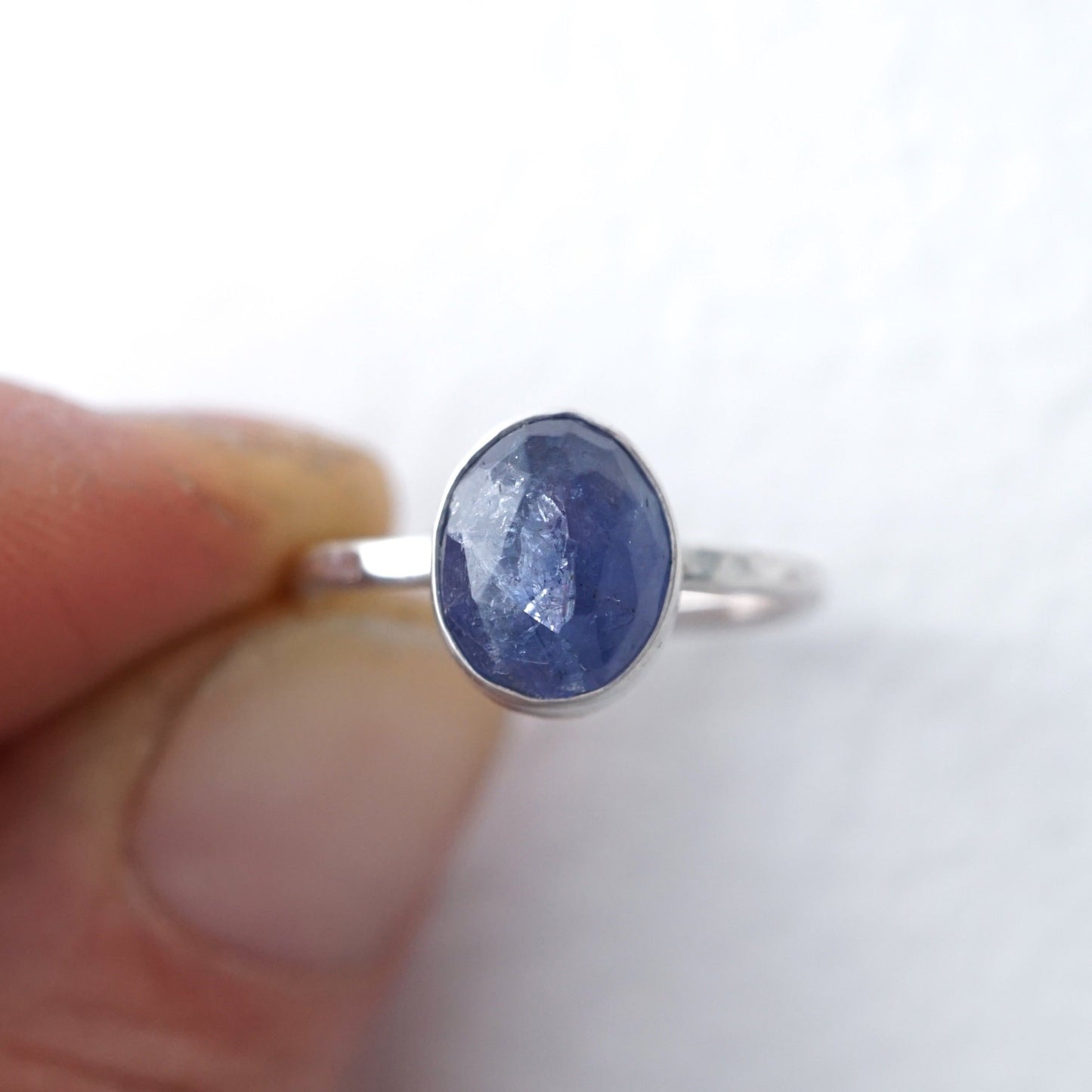 tanzanite ring - silver + 14k goldfill - size 6 - Lumenrose