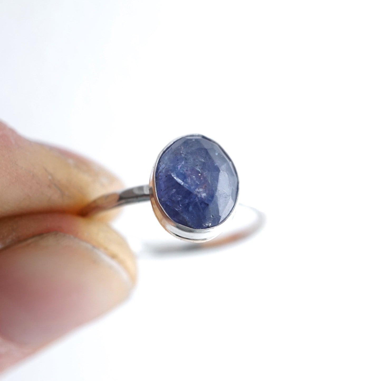 tanzanite ring - silver + 14k goldfill - size 6 - Lumenrose