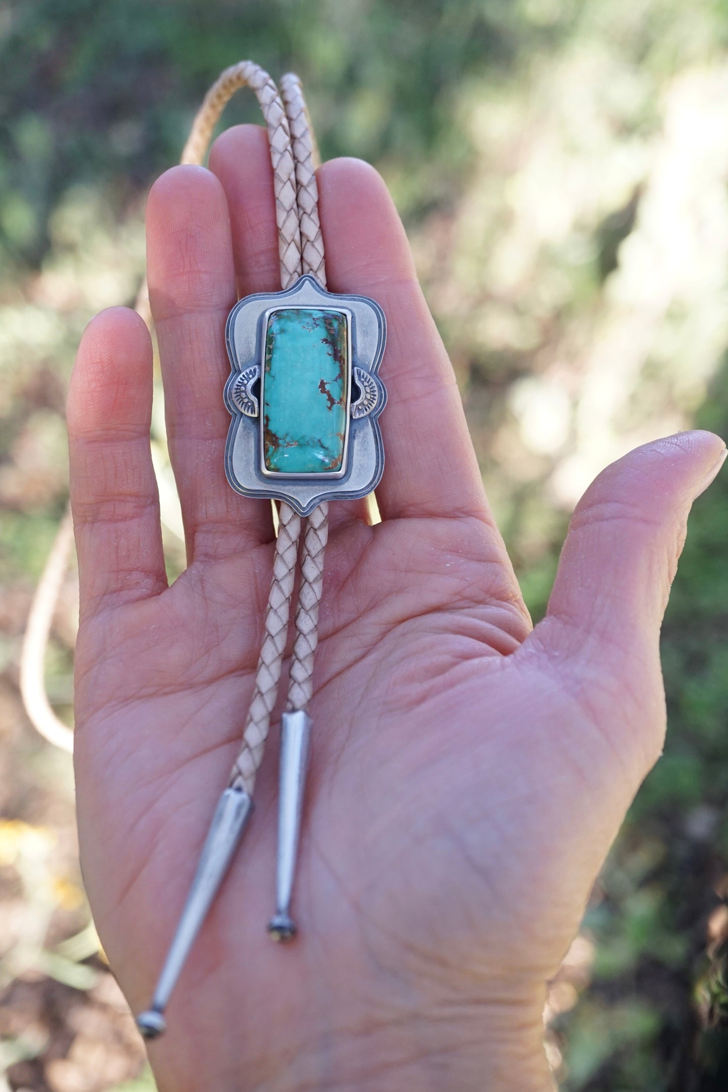 the ultimate high grade royston turquoise bolo tie - Lumenrose