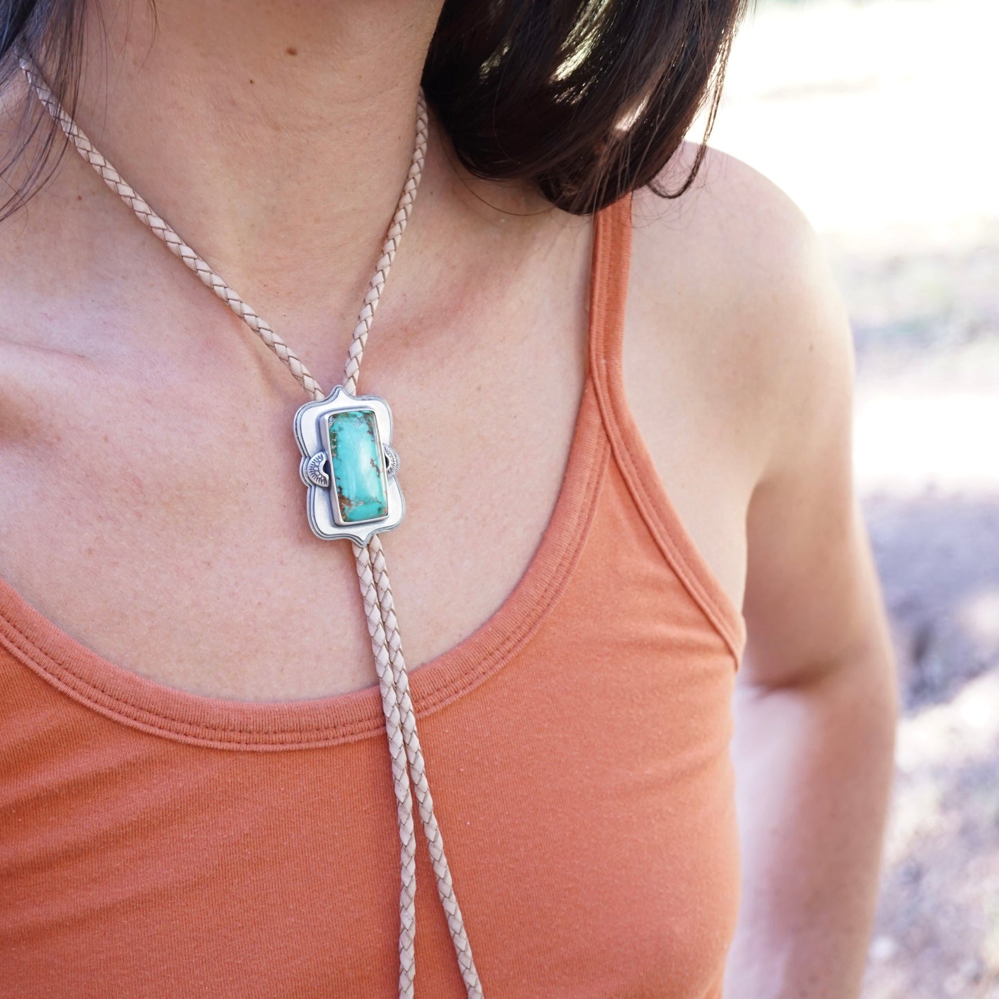 the ultimate high grade royston turquoise bolo tie - Lumenrose