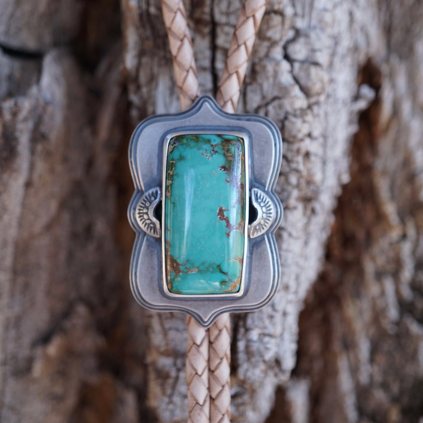 the ultimate high grade royston turquoise bolo tie - Lumenrose