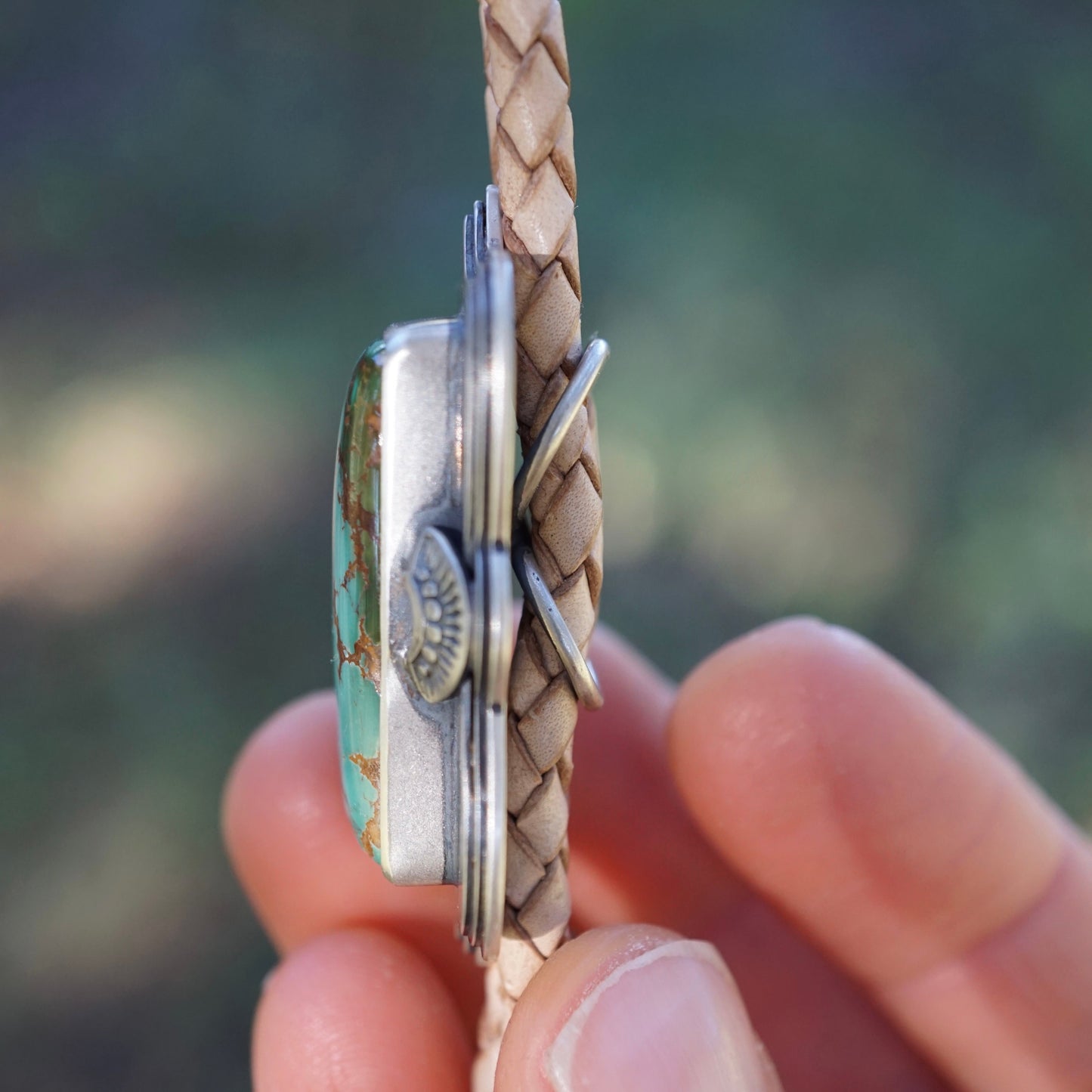 the ultimate high grade royston turquoise bolo tie - Lumenrose