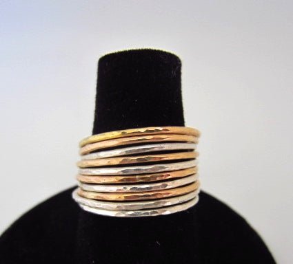 tiny stacking rings - Lumenrose