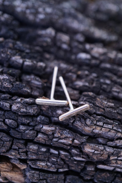 tiny 14k goldfill bar studs