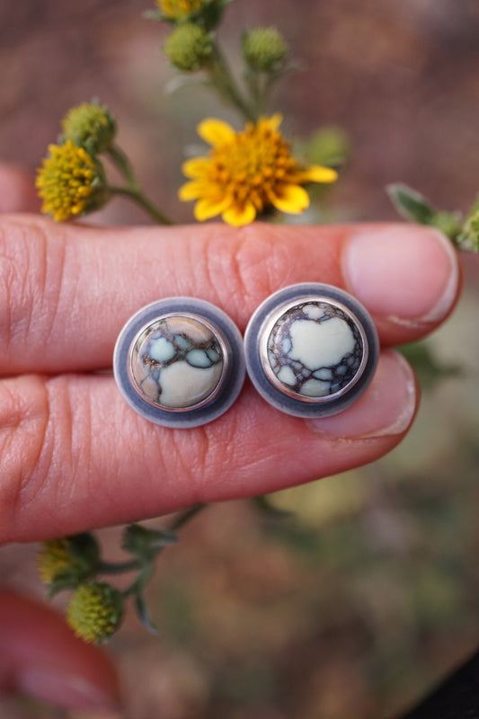 poseidon variscite orb studs