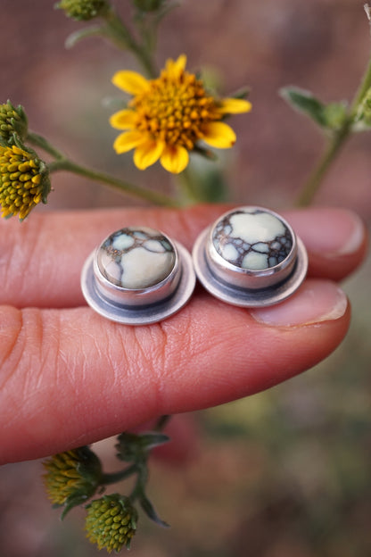 poseidon variscite orb studs