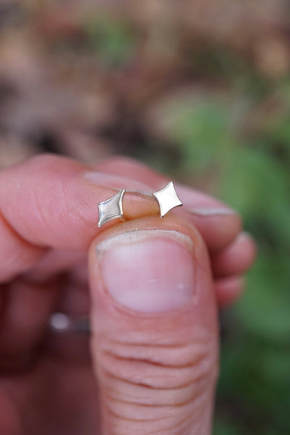 14k gold teeny sparkle studs