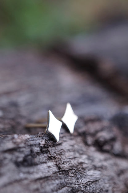 14k gold teeny sparkle studs