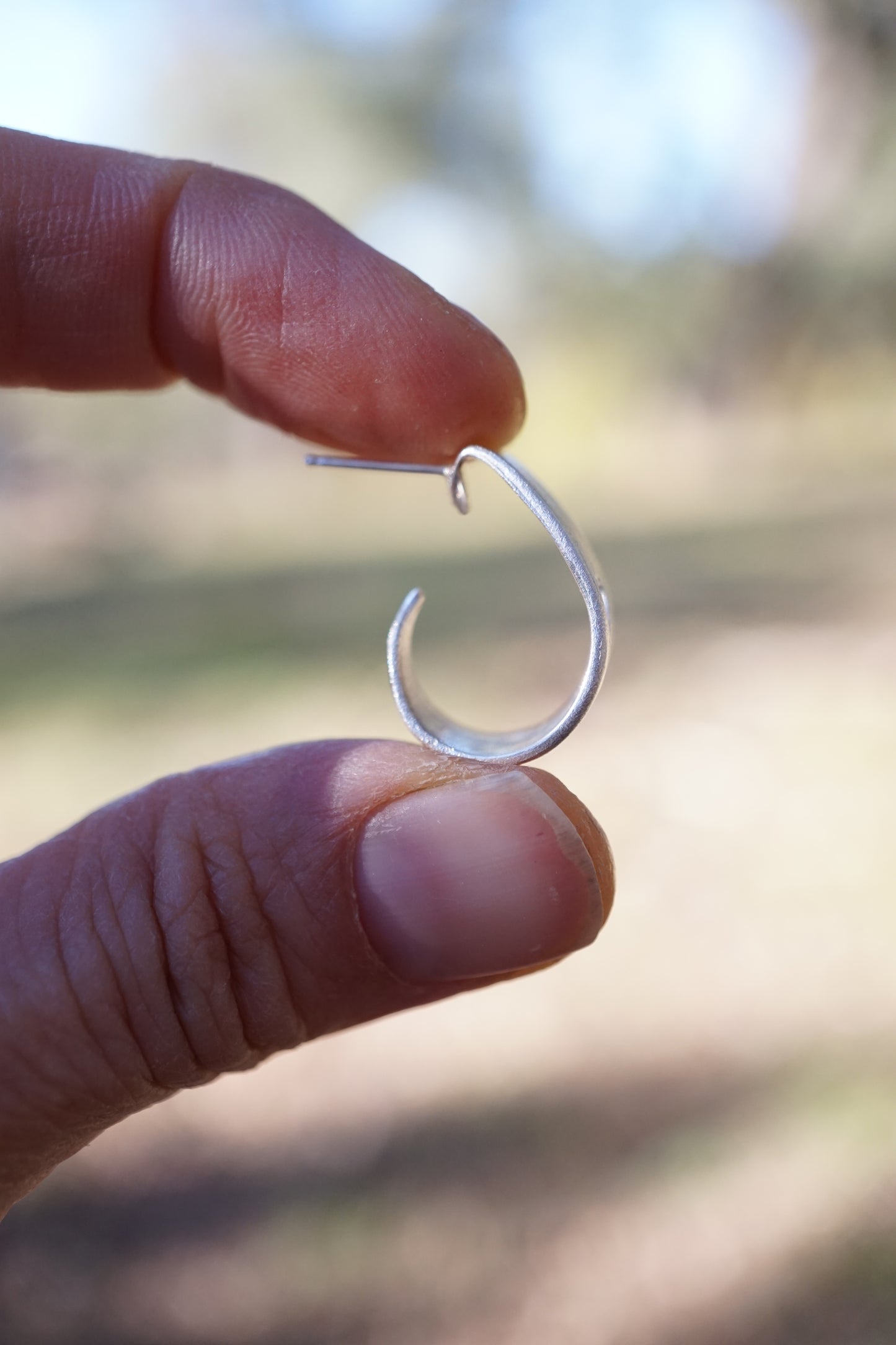 shorty chubby heart hoops