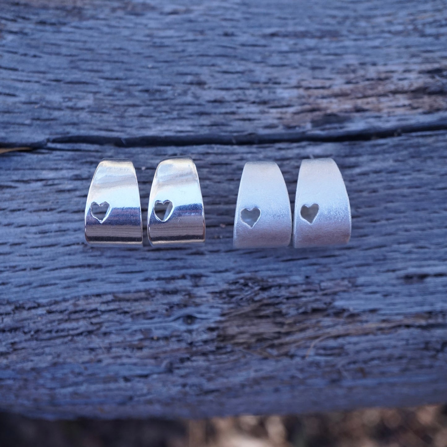 shorty chubby heart hoops