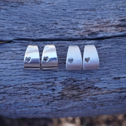 shorty chubby heart hoops