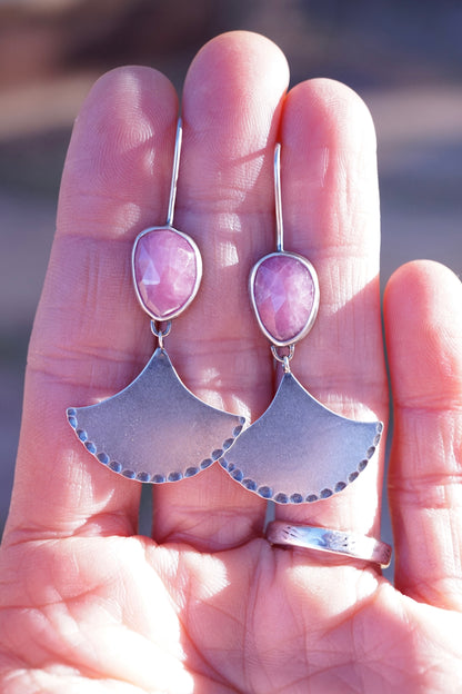 mermaid dangles with ruby quartz