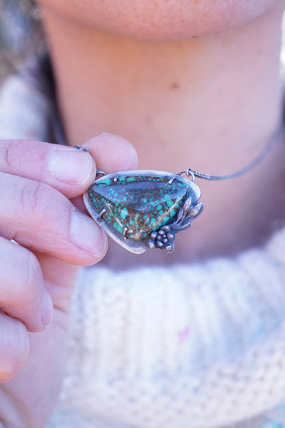 patagonia turquoise succulent necklace - discounted for flaw