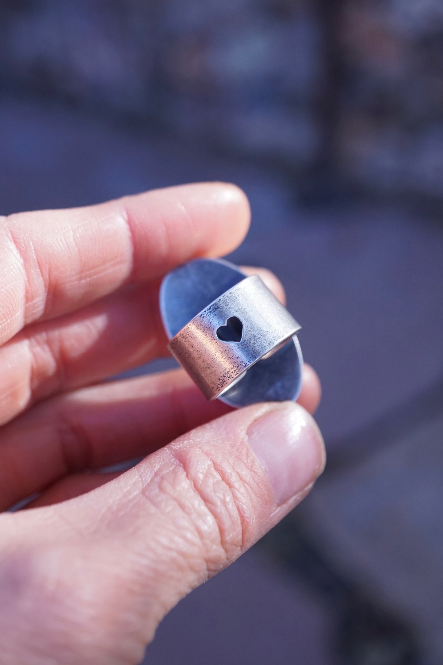 landscape jasper ring with 🩶 band - 5.75