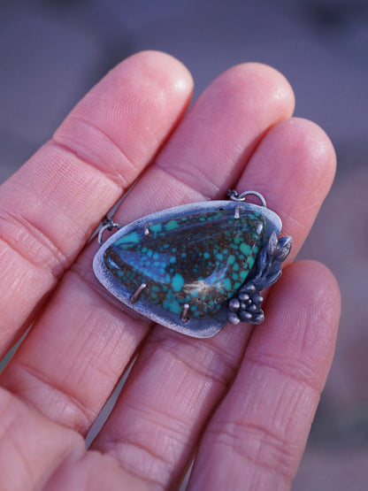 patagonia turquoise succulent necklace - discounted for flaw