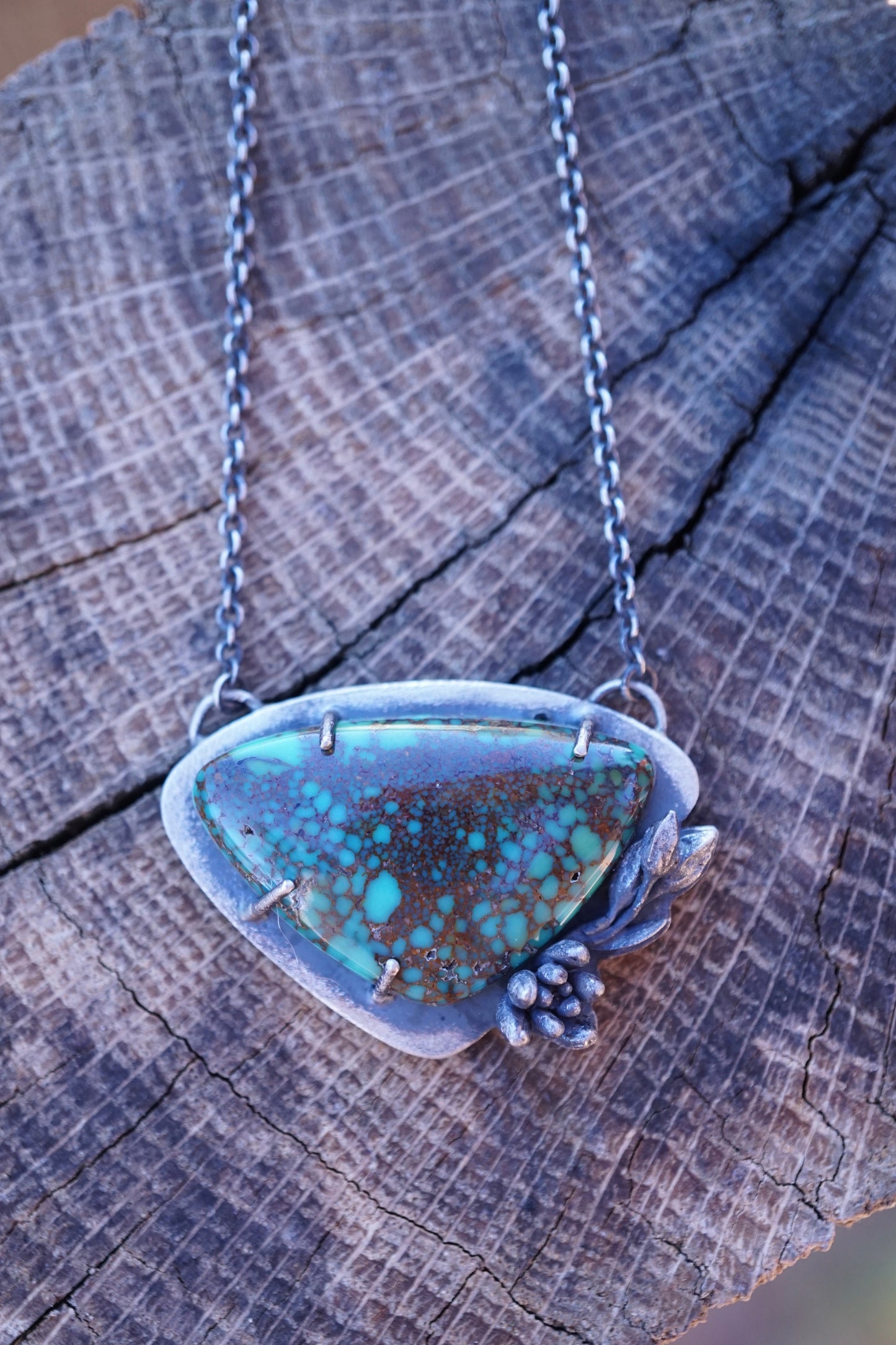 patagonia turquoise succulent necklace - discounted for flaw
