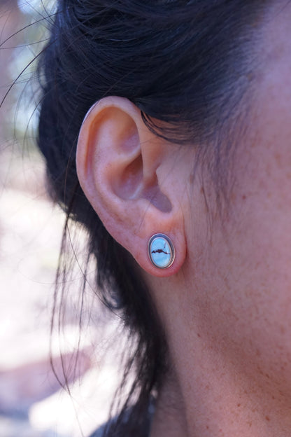 lavender golden hills turquoise studs
