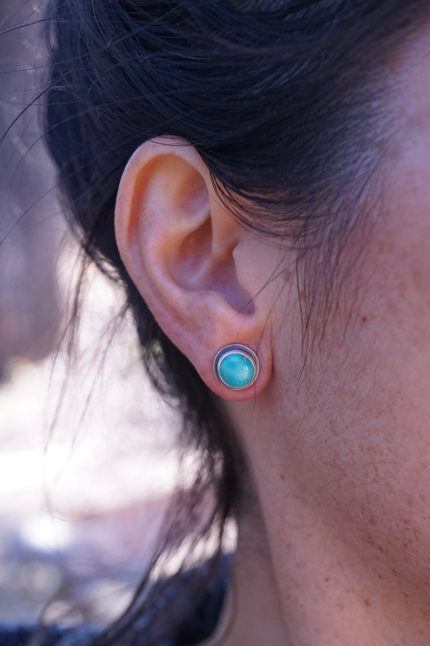 blue sonoran turquoise studs