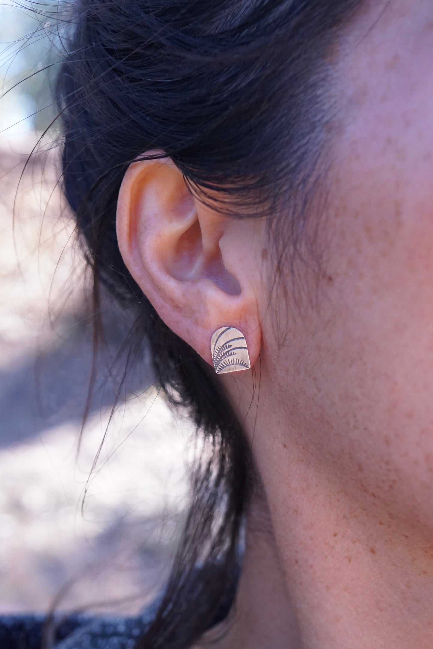 silver archway studs