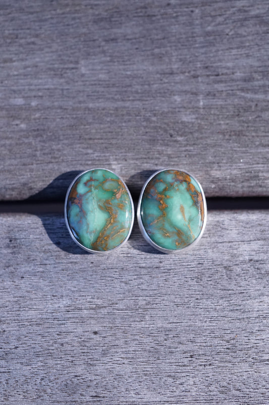 australian variscite chunky studs