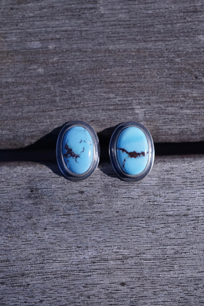 lavender golden hills turquoise studs