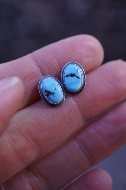 lavender golden hills turquoise studs