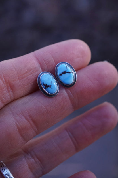 lavender golden hills turquoise studs