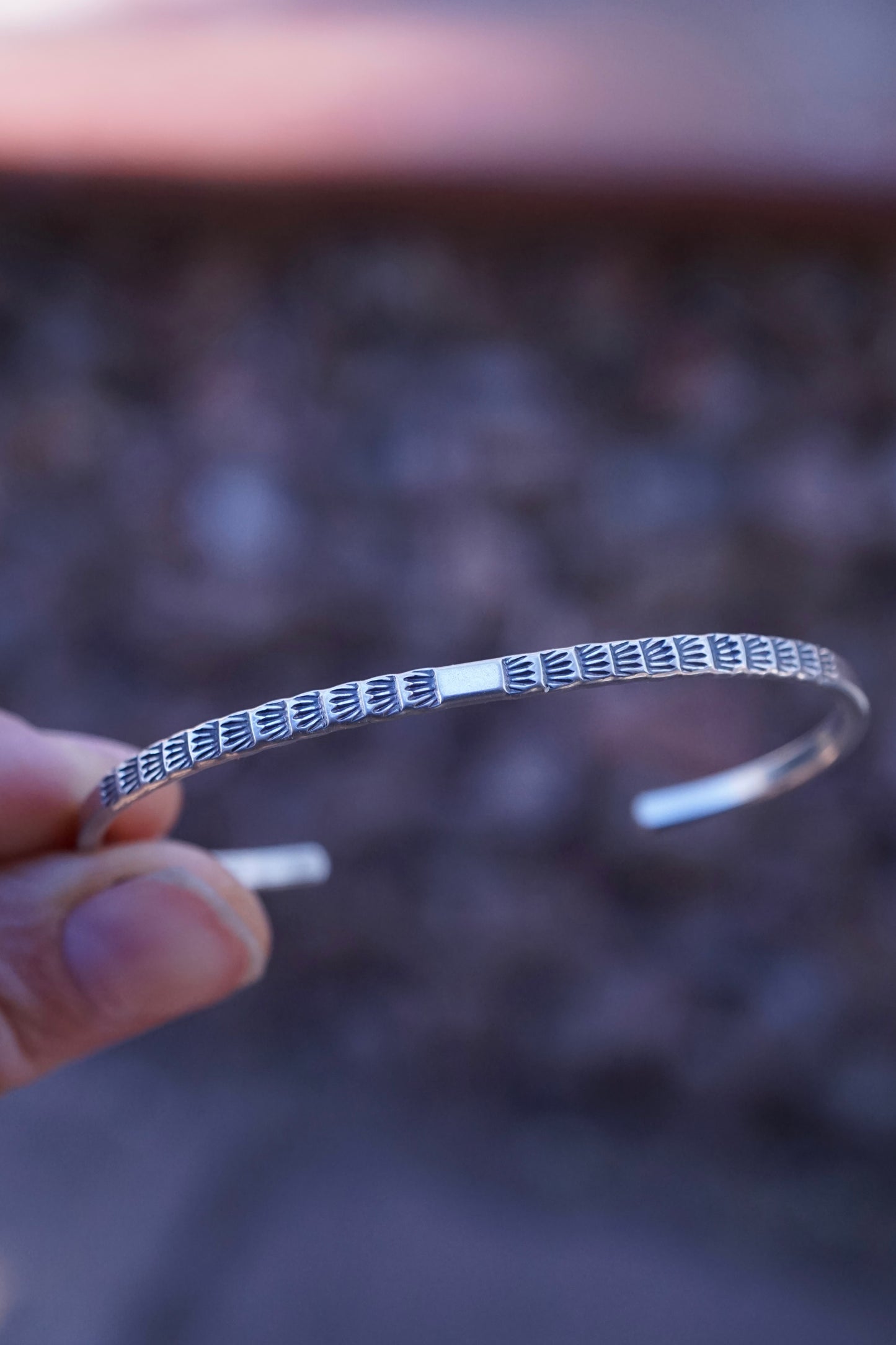 stamped stacking cuff