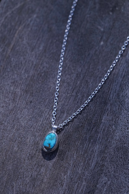 teeny kingman turquoise necklace