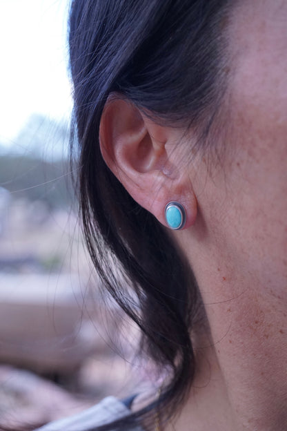 sky blue sonoran turquoise studs