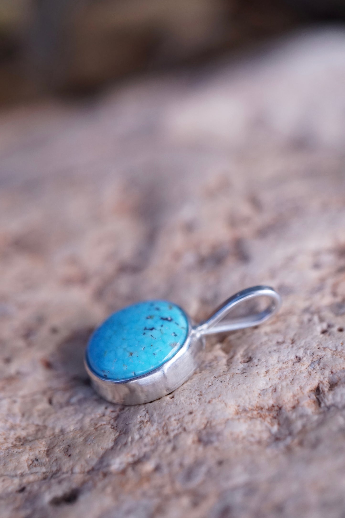 kingman turquoise heart charm - NO CHAIN INCLUDED