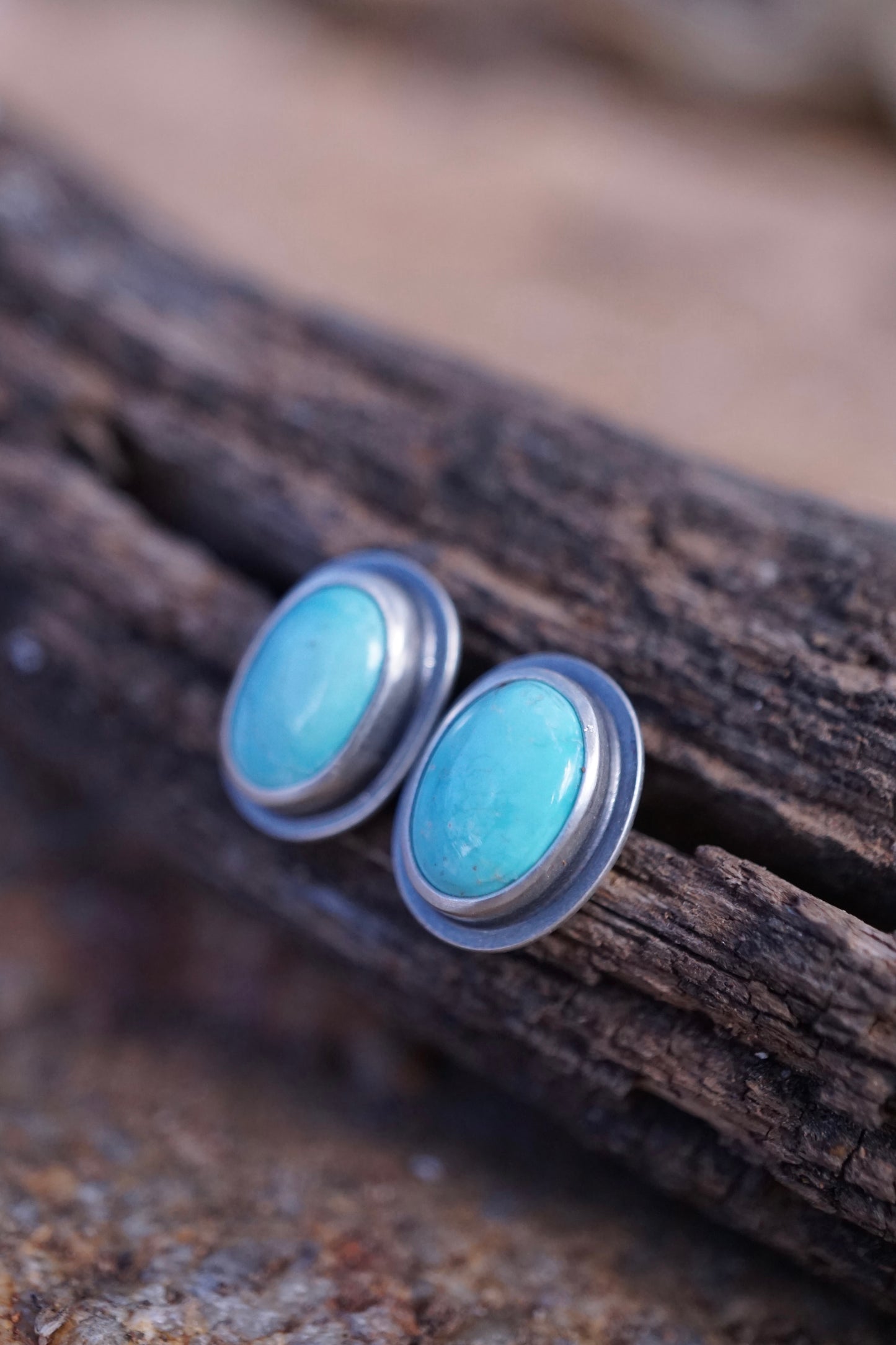 sky blue sonoran turquoise studs