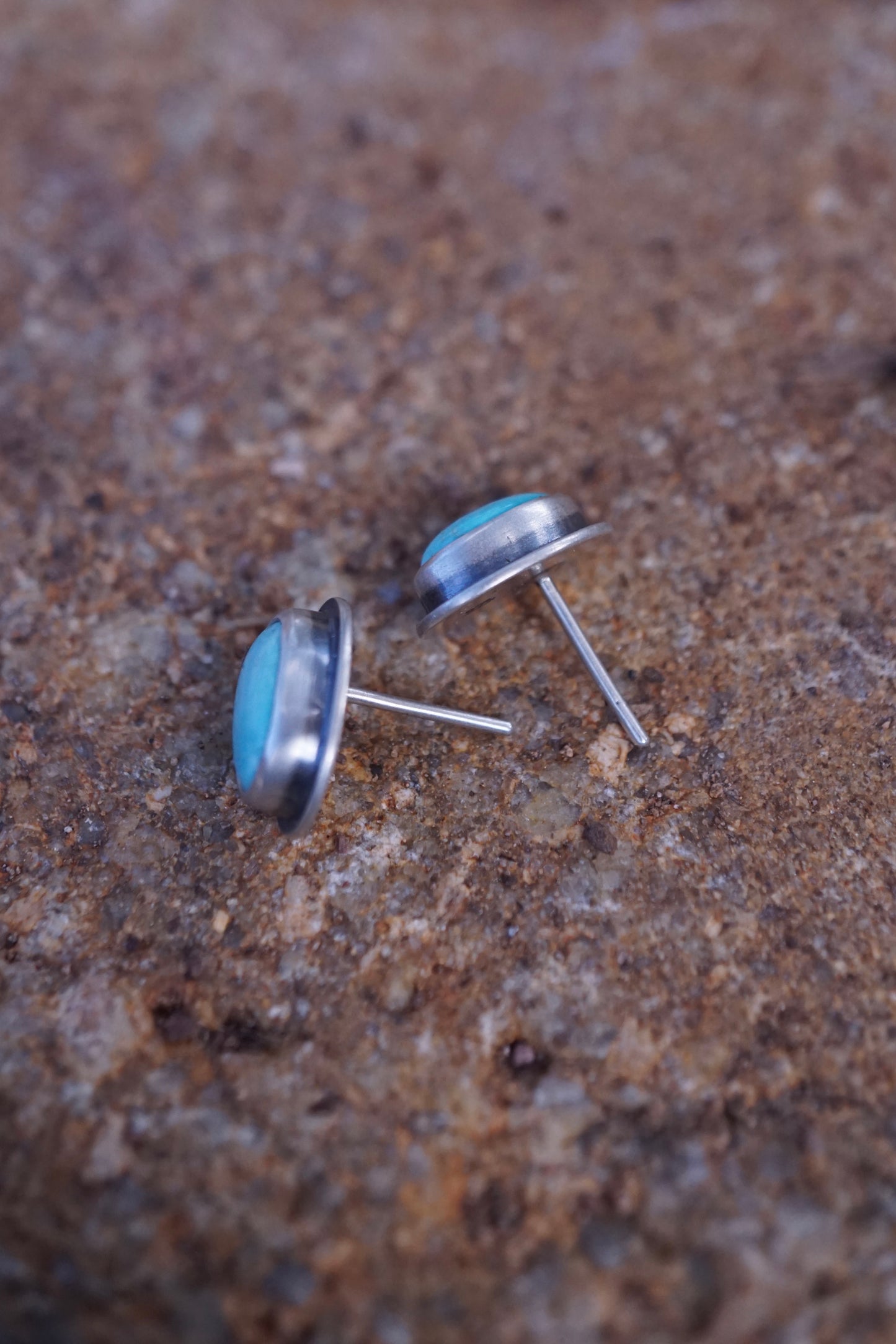 sky blue sonoran turquoise studs