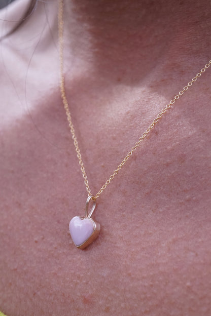 conch shell heart charm in 14k goldfill - NO CHAIN INCLUDED