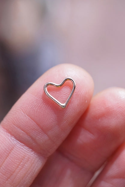 teeniest heart charm in 14k goldfill - NO CHAIN INCLUDED