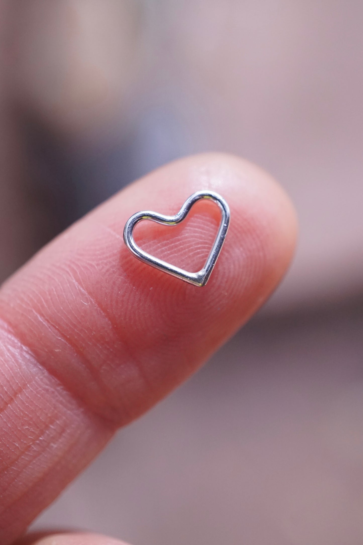 teeniest silver heart charm - NO CHAIN INCLUDED