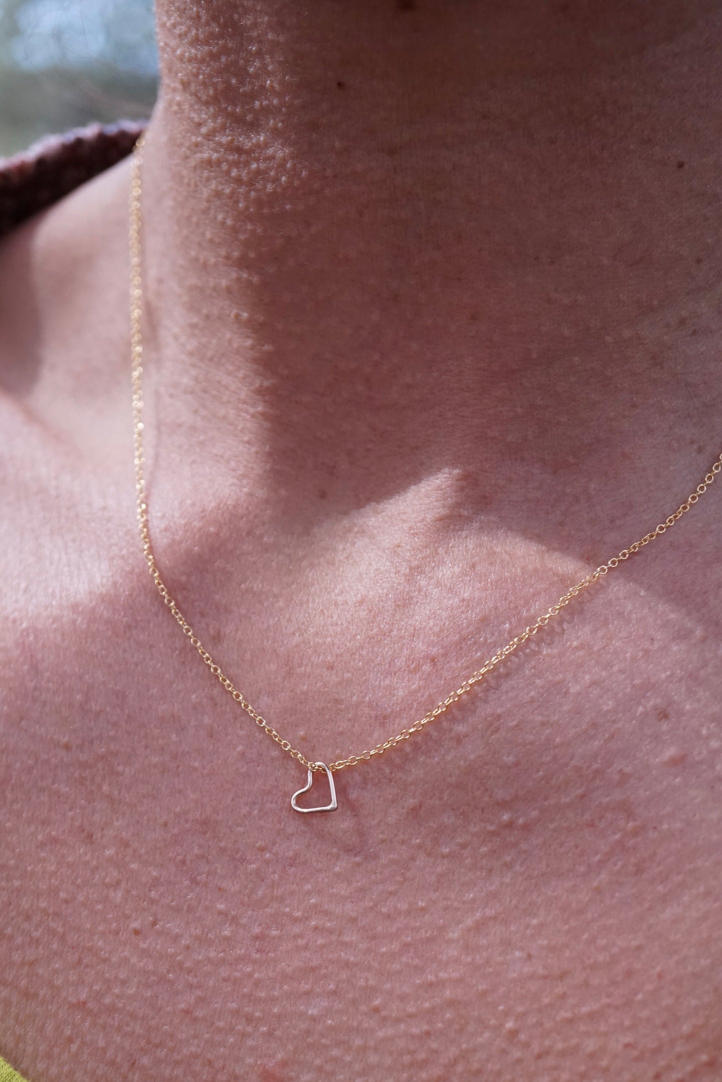 teeniest heart charm in 14k goldfill - NO CHAIN INCLUDED