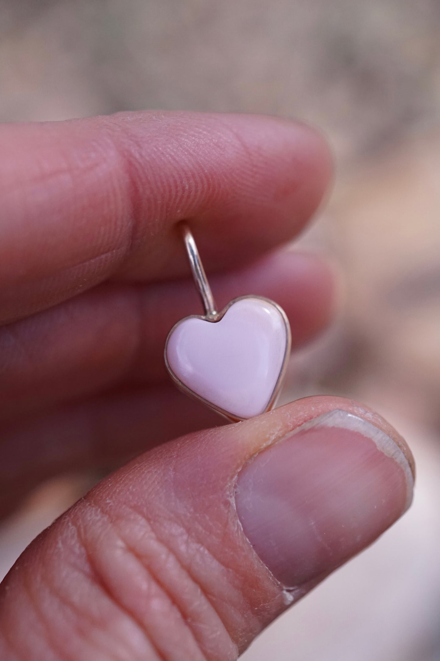 conch shell heart charm in 14k goldfill - NO CHAIN INCLUDED