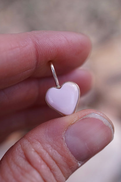 conch shell heart charm in 14k goldfill - NO CHAIN INCLUDED