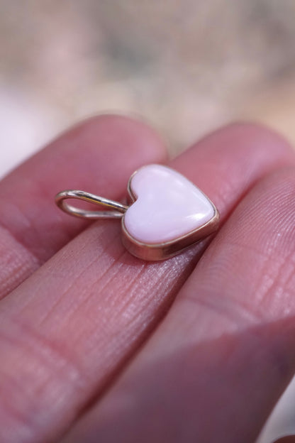conch shell heart charm in 14k goldfill - NO CHAIN INCLUDED