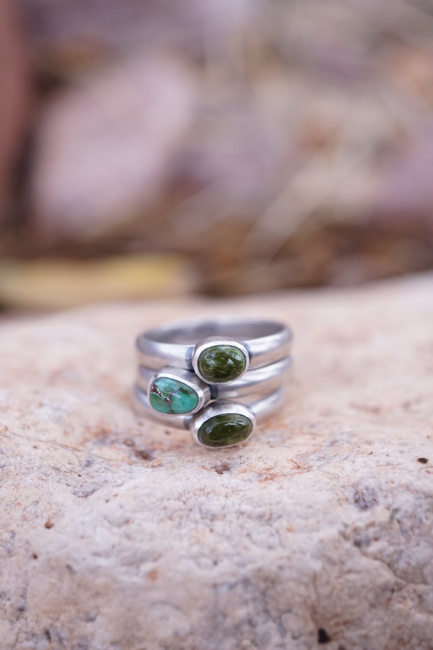 *refreshed collection* royston turquoise stacking set - size 6.5