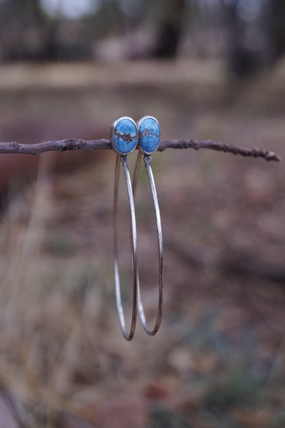 lumenrose hoops with lavender golden hills turquoise