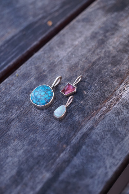 opal pendant in 14k gold backed in sterling - NO CHAIN INCLUDED