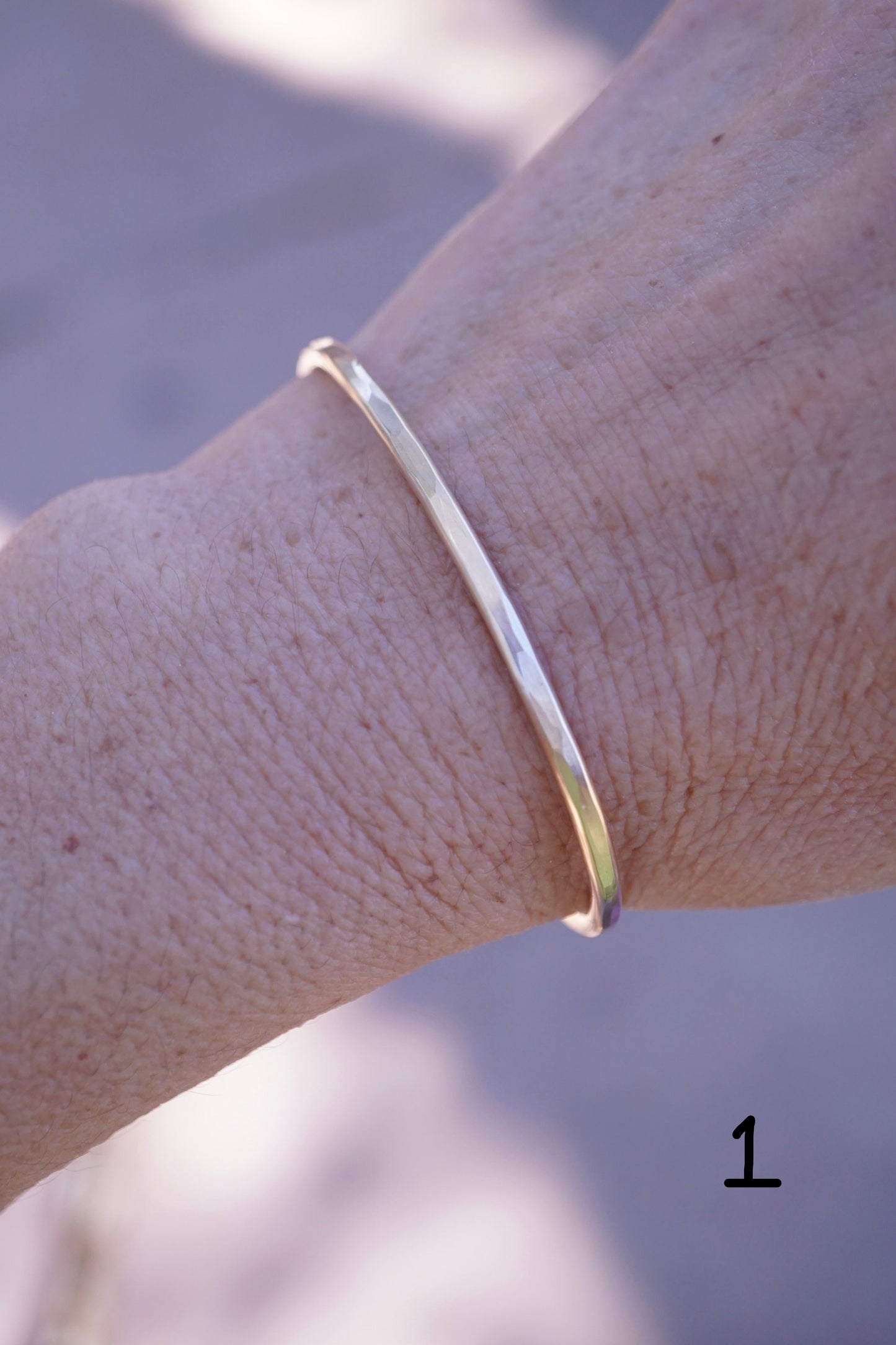 sturdy stacker cuffs in sterling and 14k goldfill