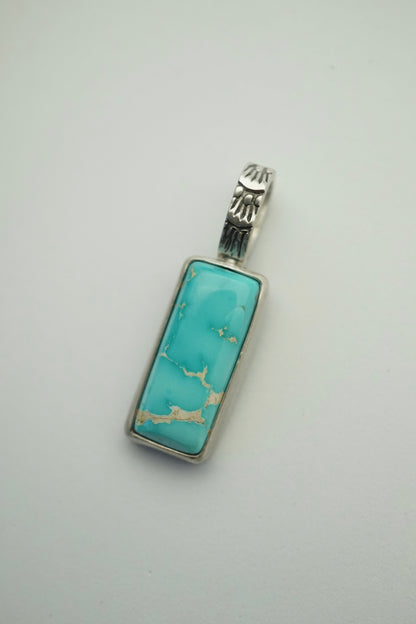 royston turquoise bar pendant - NO CHAIN INCLUDED